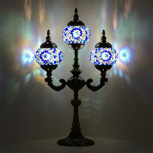 3 Globe Turkish Mosaic Lamp